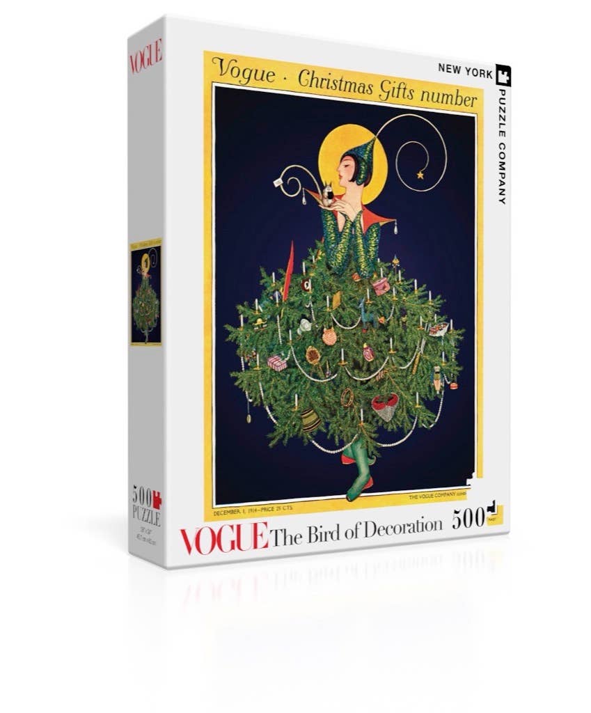 Jigsaw Puzzle - The Bird of Decoration - Vogue Christmas - 500 Piece - New York Puzzle Company