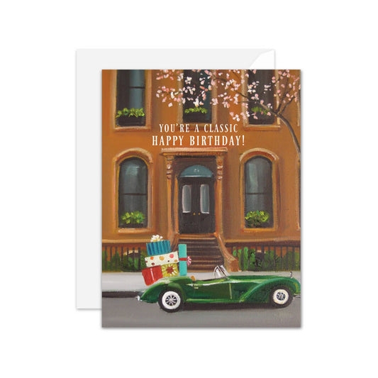 Birthday Card - Classic Car - Janet Hill