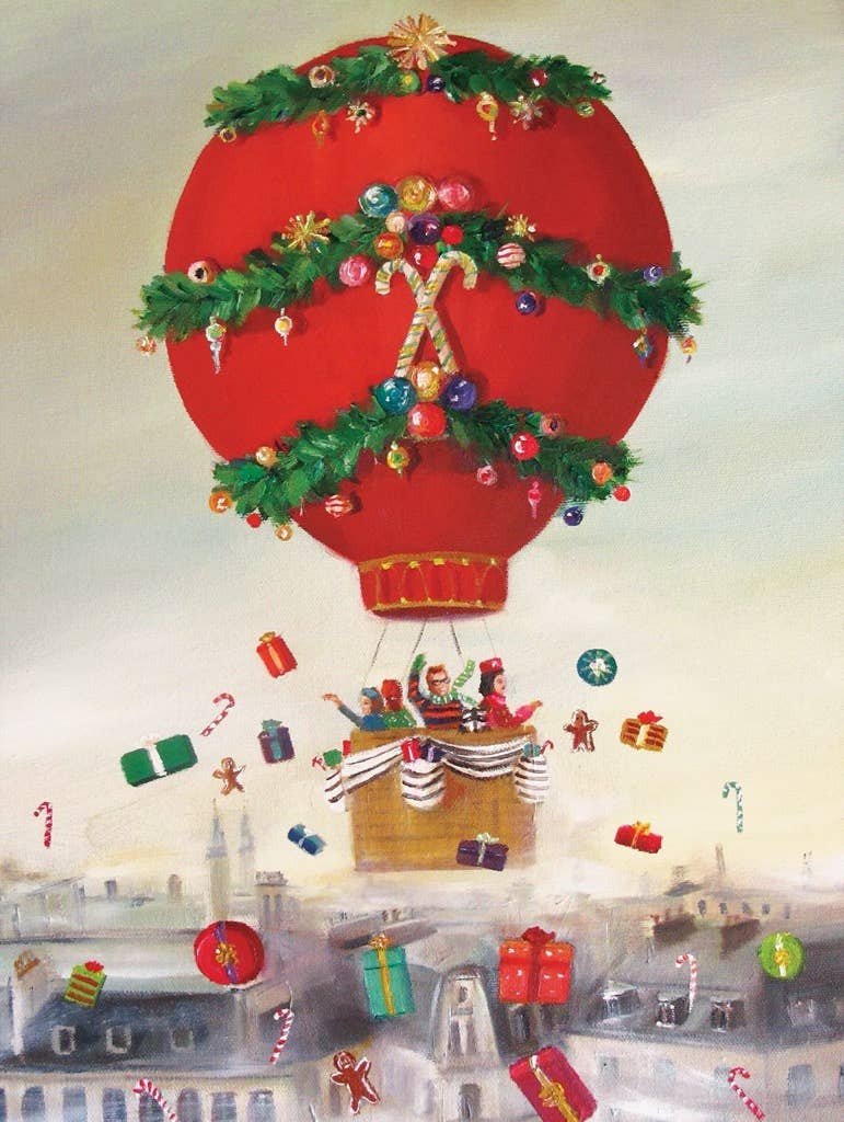 Jigsaw Puzzle - Christmas Balloon Ride - Janet Hill - 500 Piece