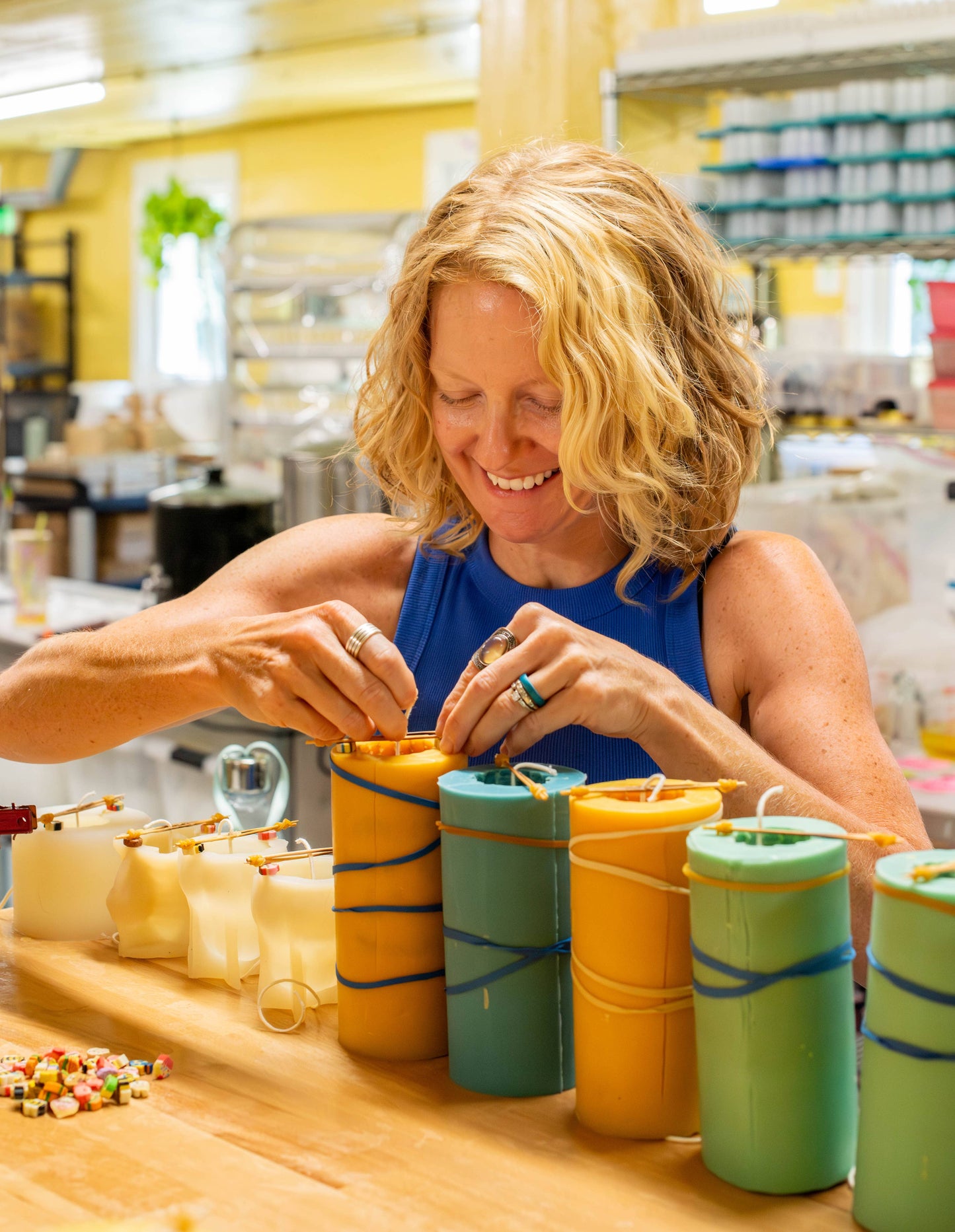 Ghost Candle - 100% Beeswax - Handmade