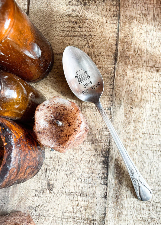 Just My Type - Vintage Stamped Spoon - The Sassy Barn