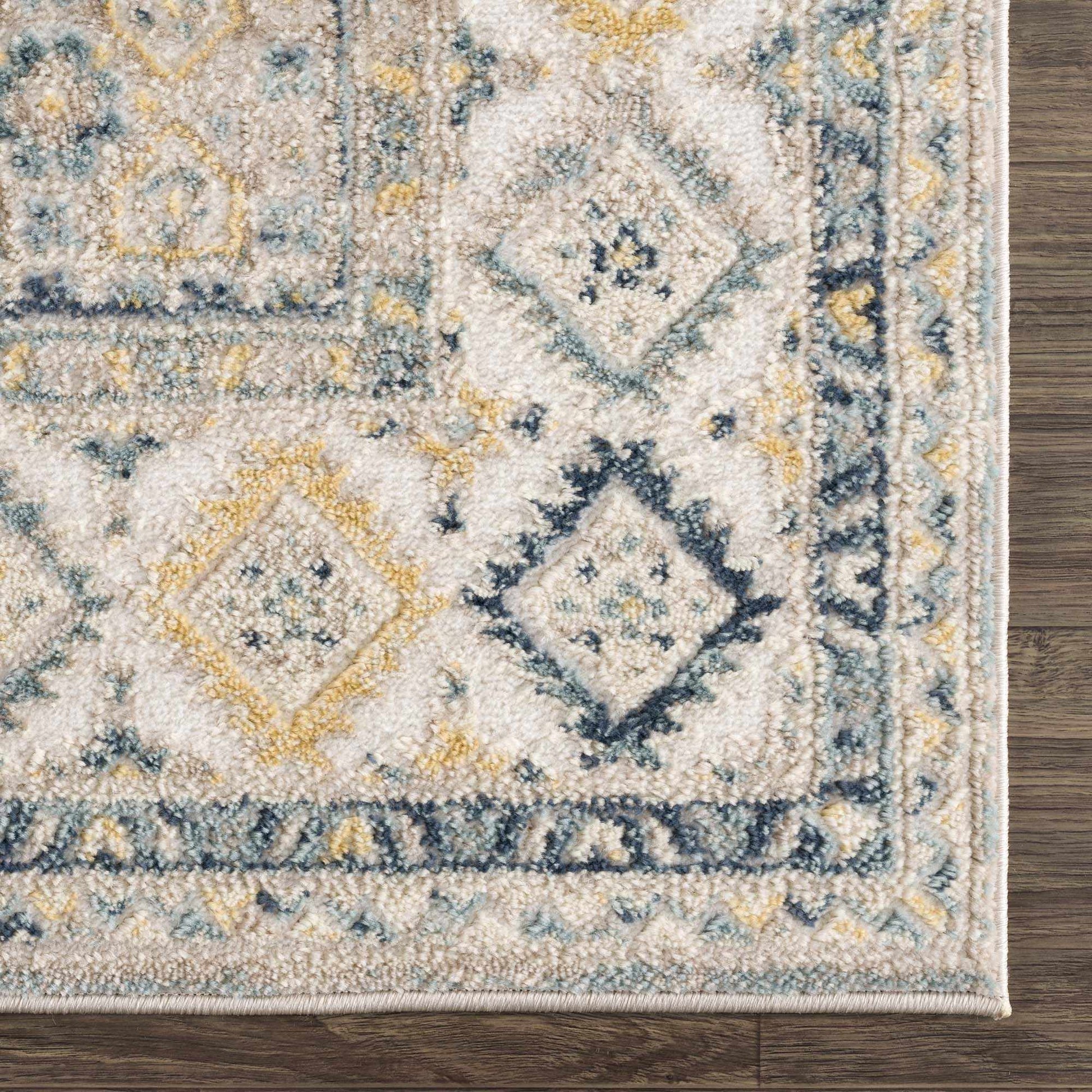 Brend Blue Medallion Area Rug - Boutique Rugs