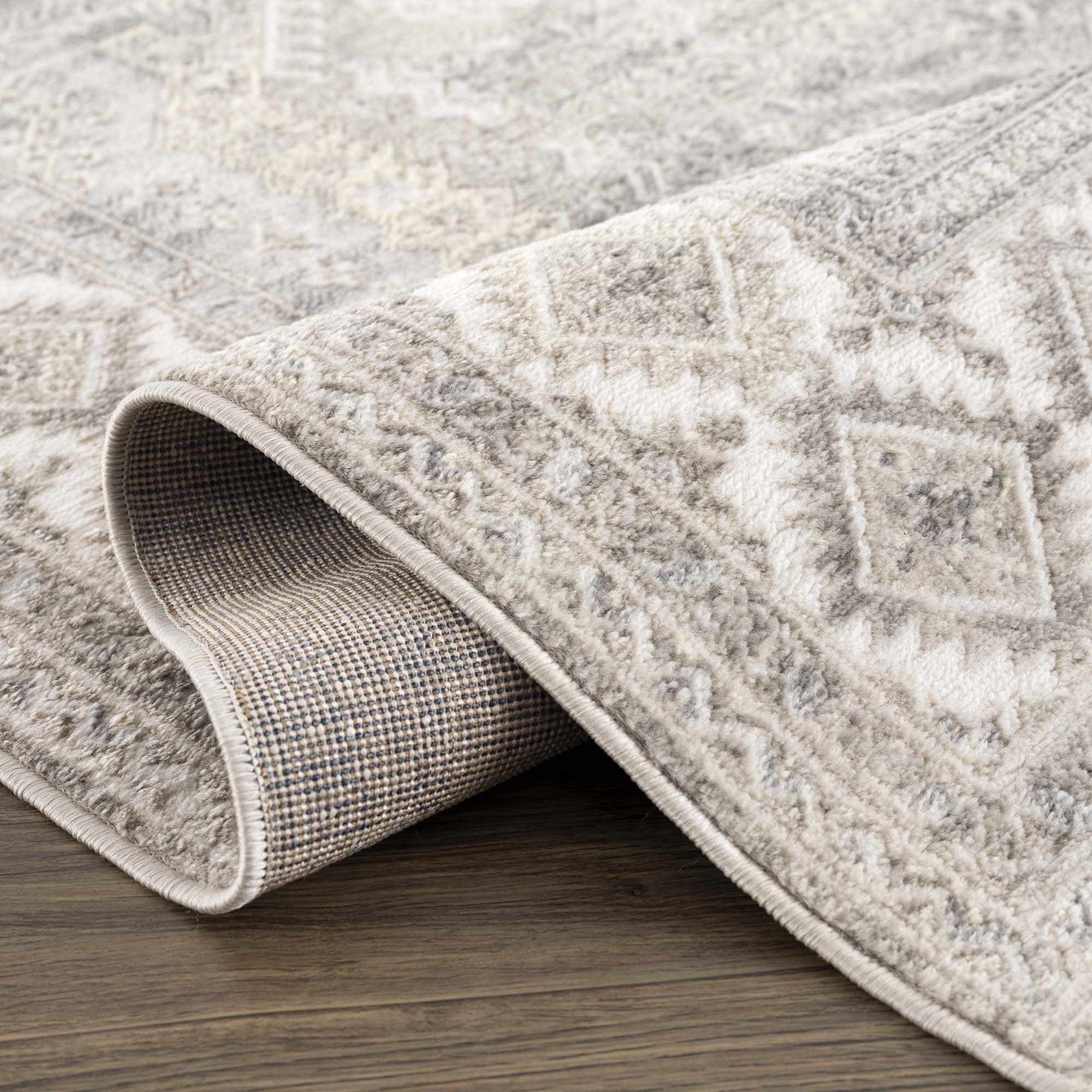 Brend Taupe Medallion Area Rug - Boutique Rugs