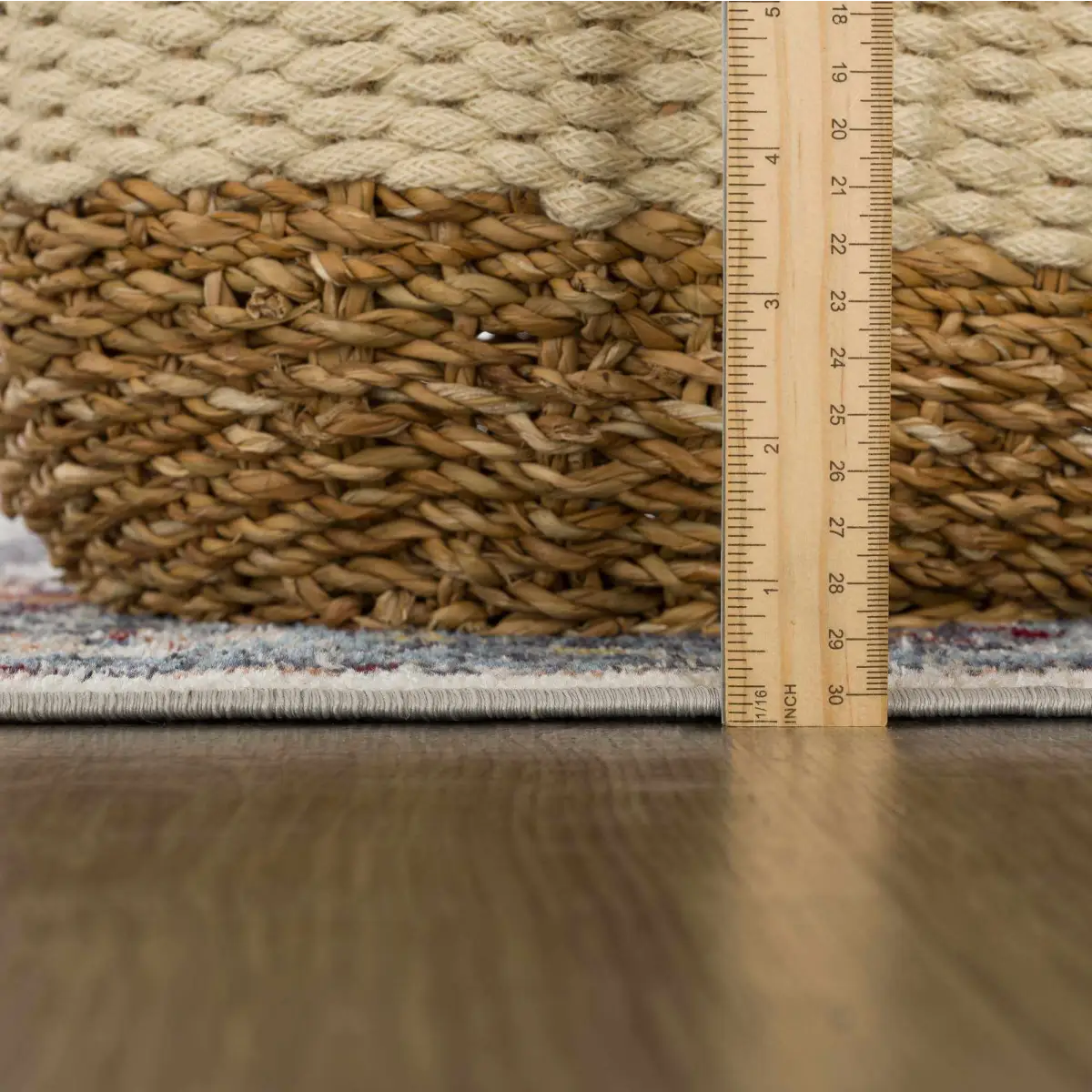 Cabacungan Blue & Rust Washable Area Rug - Boutique Rugs