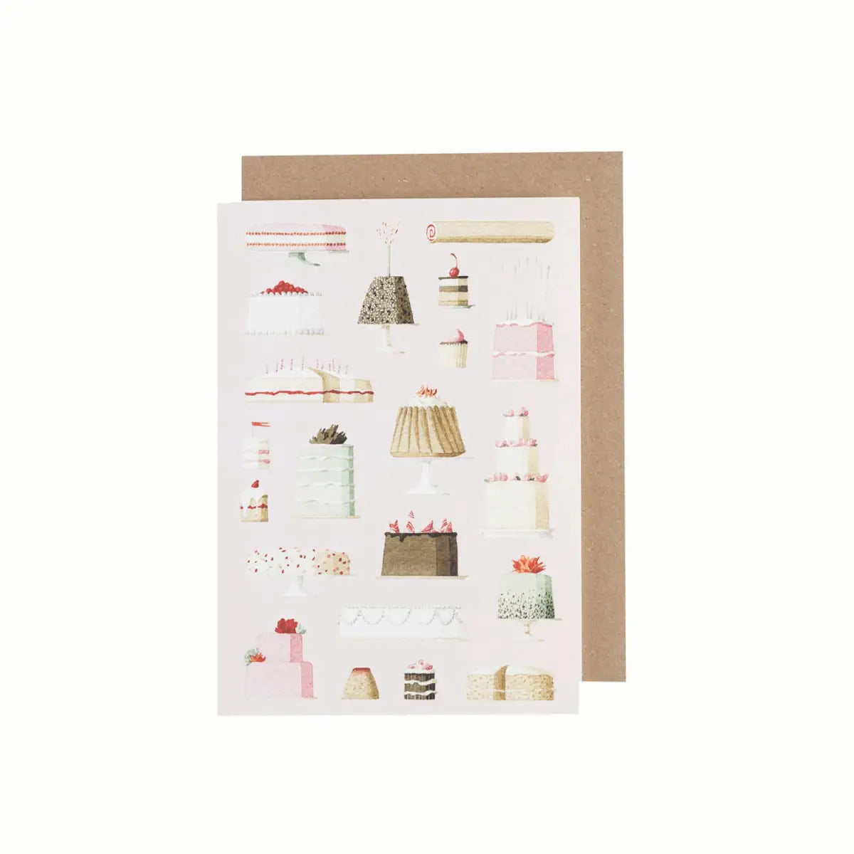 Greeting Card - Cakes by Laura Stoddart - Hester & Cook - Stationery