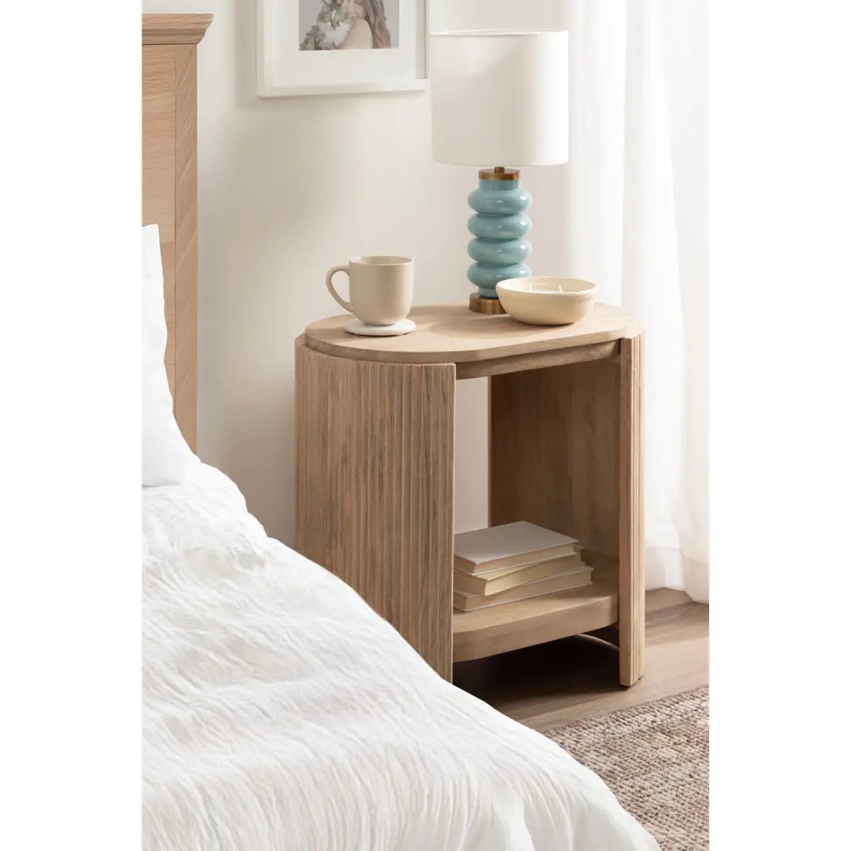 Cakora Capsule Wood Side Table - kateandlaurel