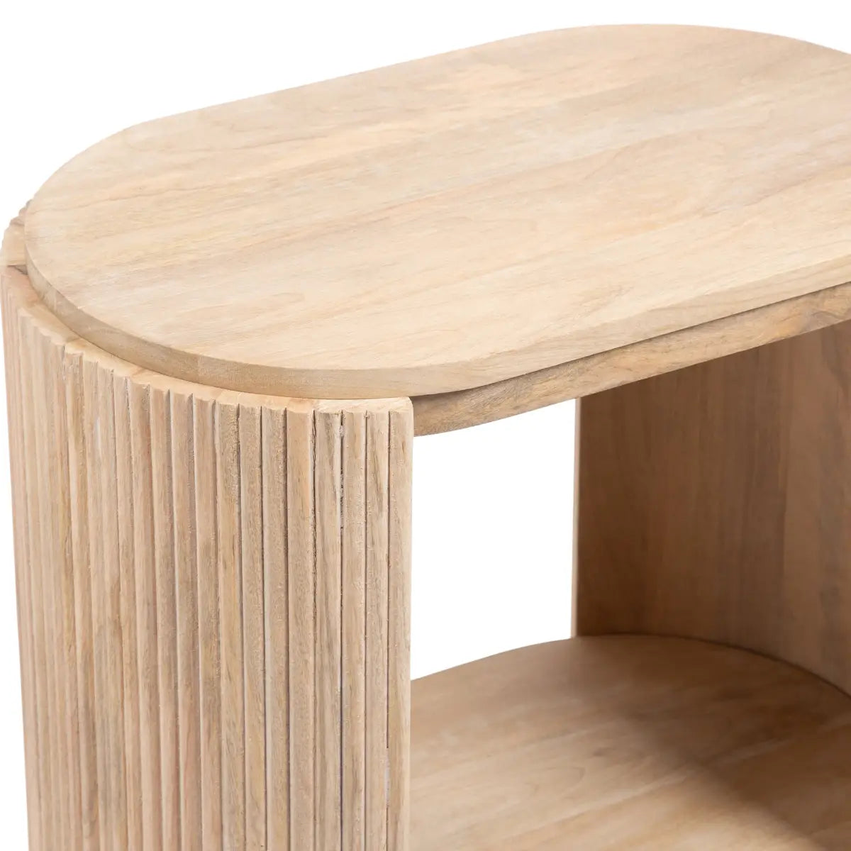 Cakora Capsule Wood Side Table - kateandlaurel