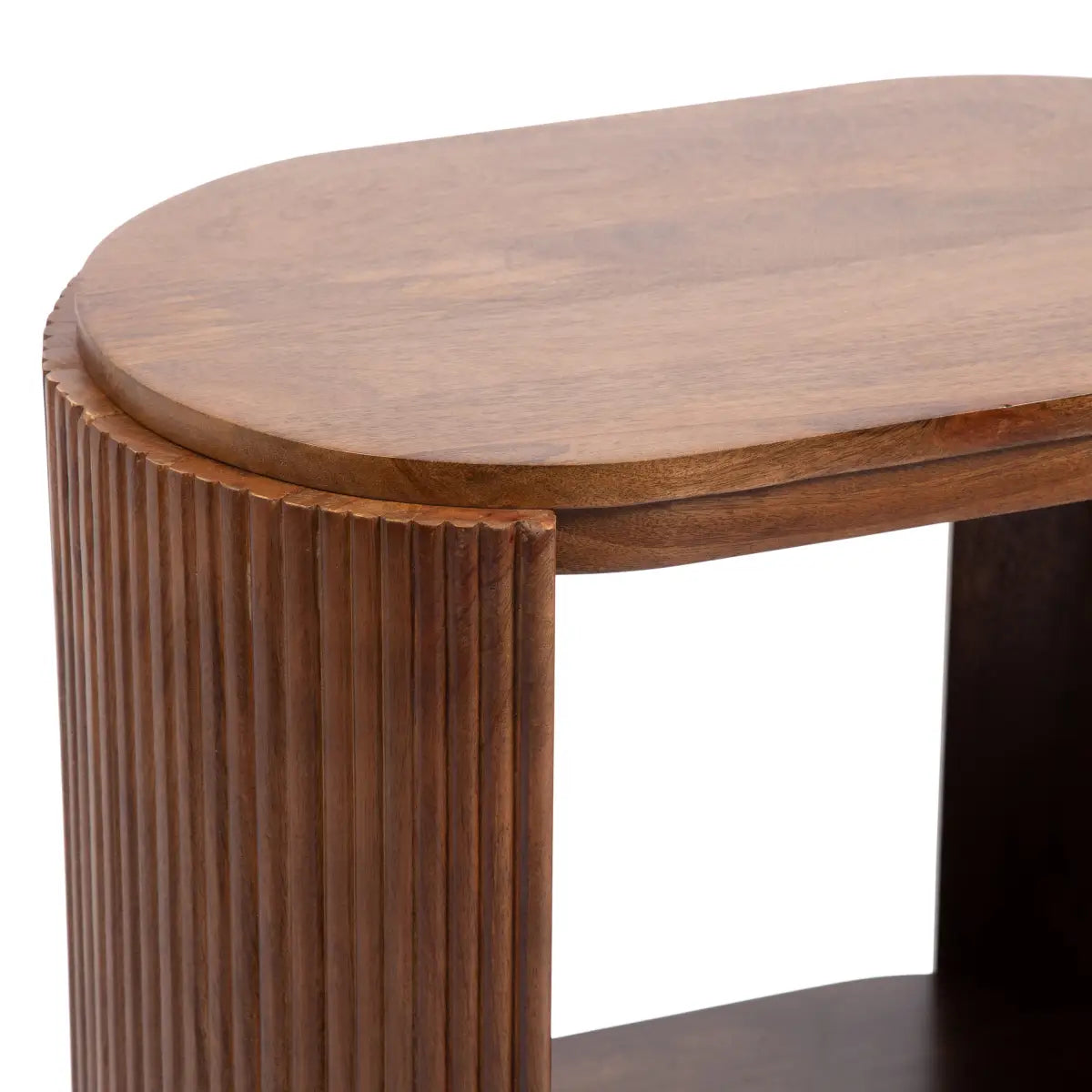 Cakora Capsule Wood Side Table - kateandlaurel
