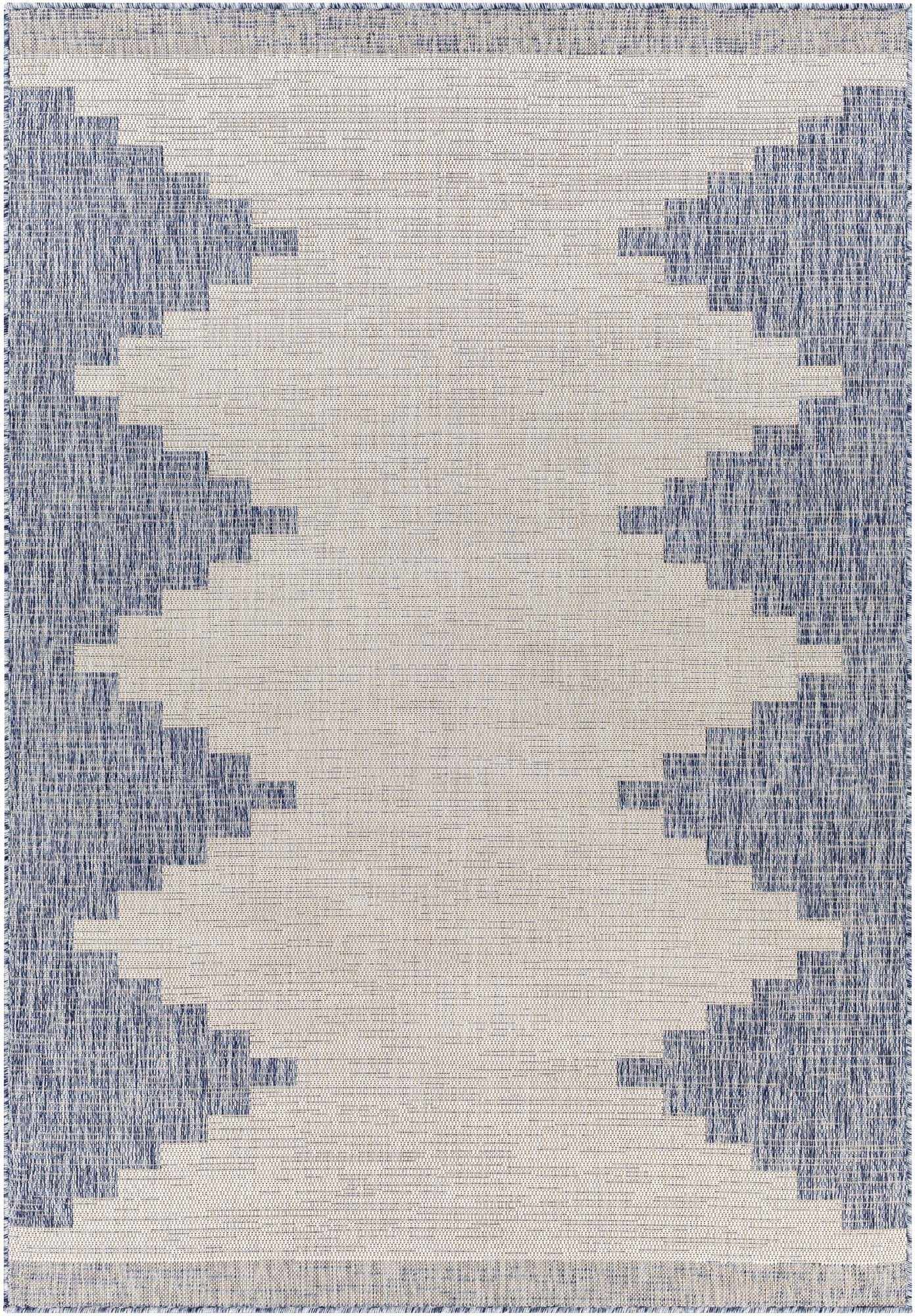 Djugun Blue Outdoor Rug - 5’3’’ x 7’7’’ Rectangle - Boutique Rugs