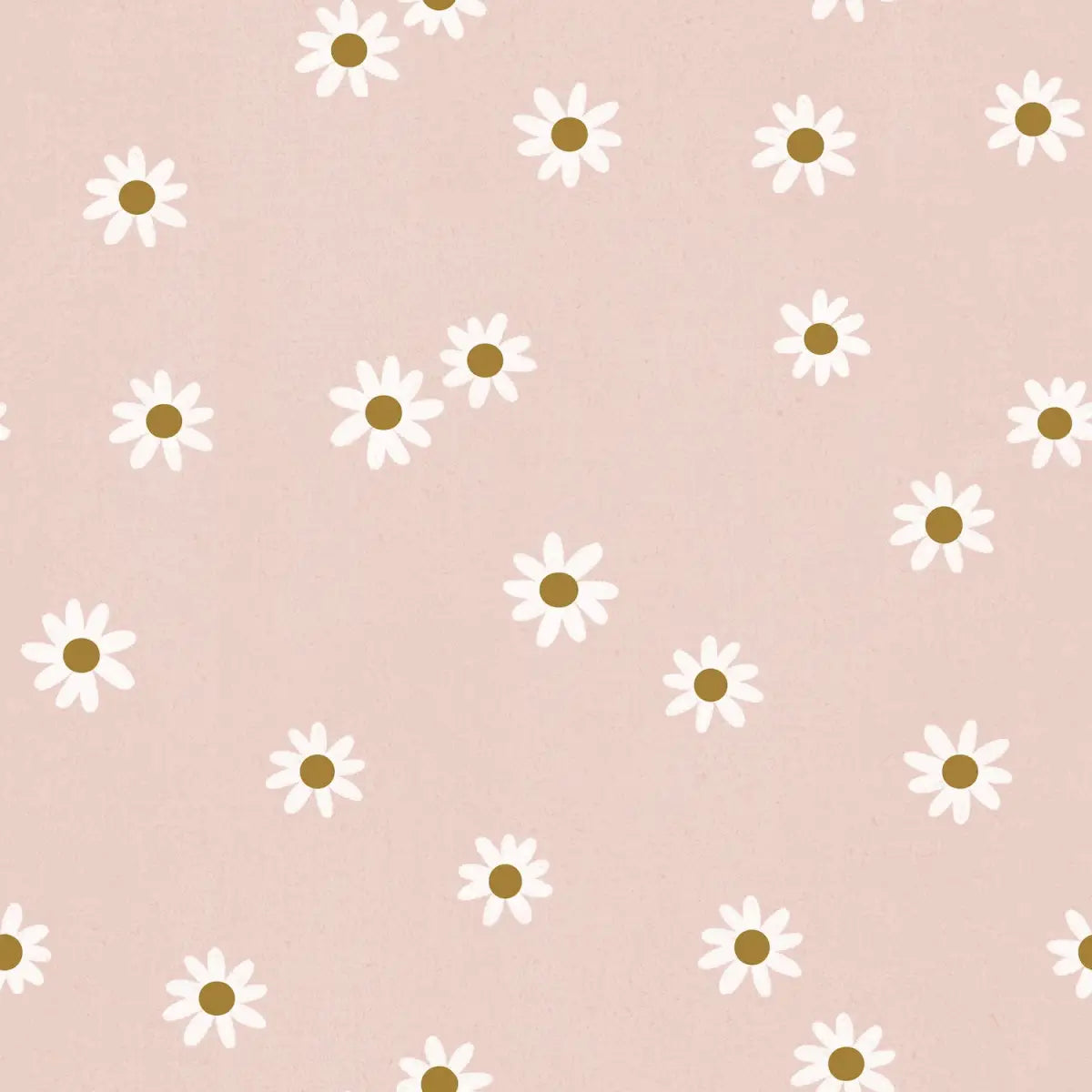 Camilla Wallpaper - Modern Pink Daisies - Sample 1 foot by 1 foot - Loomwell Home Goods