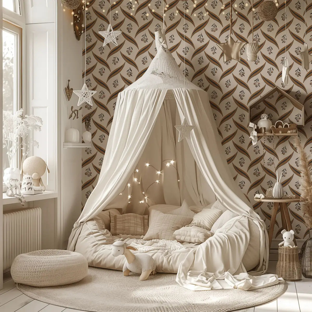 Campbell Wallpaper - Berries and Leaves - by Hufton Studio - Loomwell Home Goods