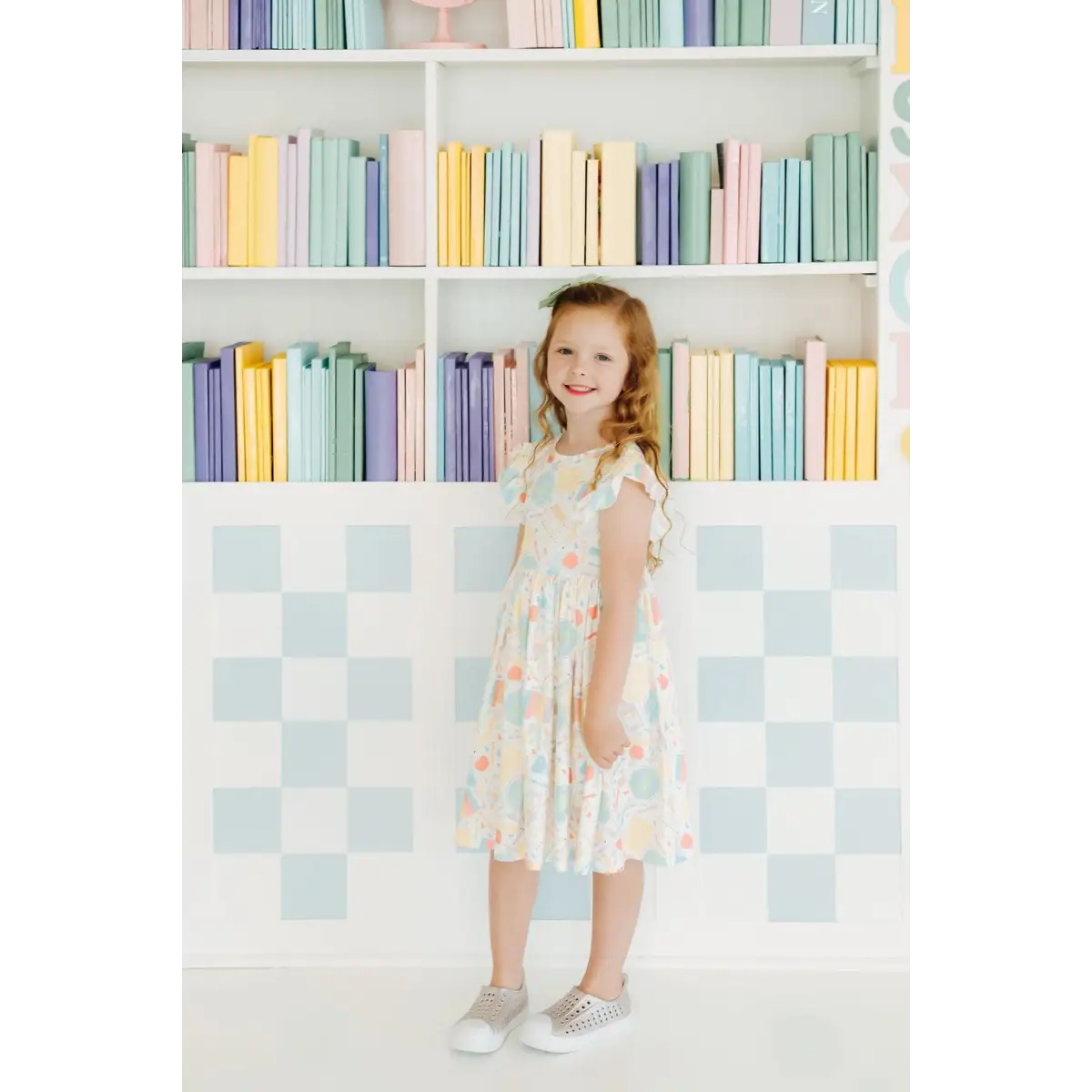 Campus Cutie Flutter Sleeve Twirl Dress - Mila & Rose ®