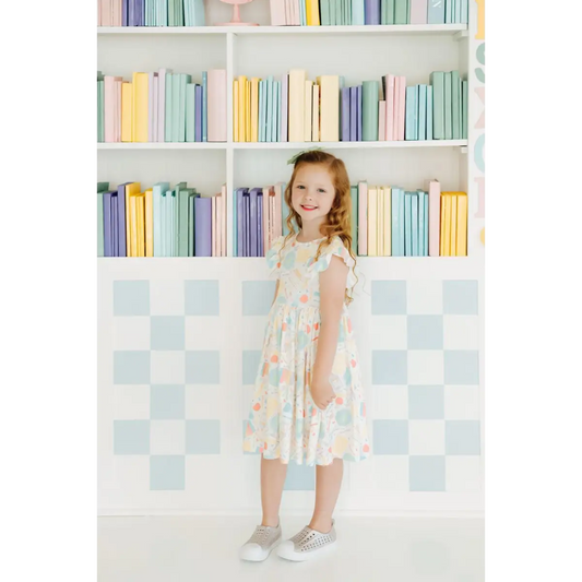 Campus Cutie Flutter Sleeve Twirl Dress - Mila & Rose ®