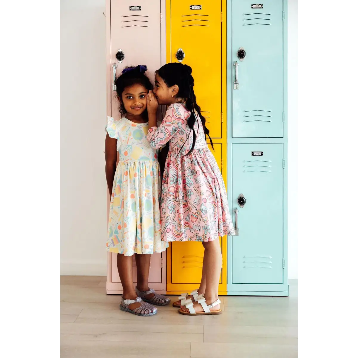 Campus Cutie Flutter Sleeve Twirl Dress - Mila & Rose ®