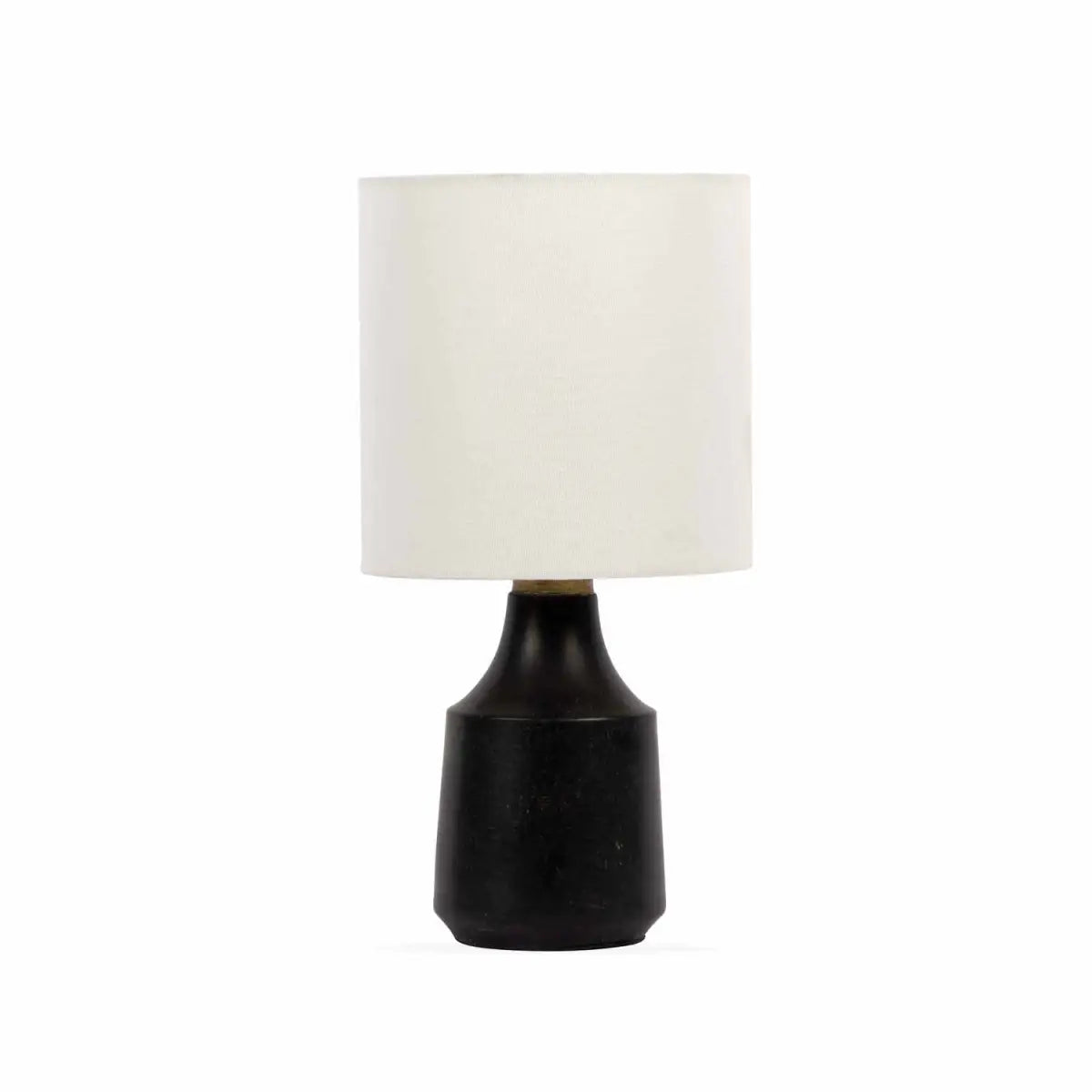 Canayan Black and Natural Resin Table Lamp - 18’’H x 8’’W x 8’’D - Boutique Rugs