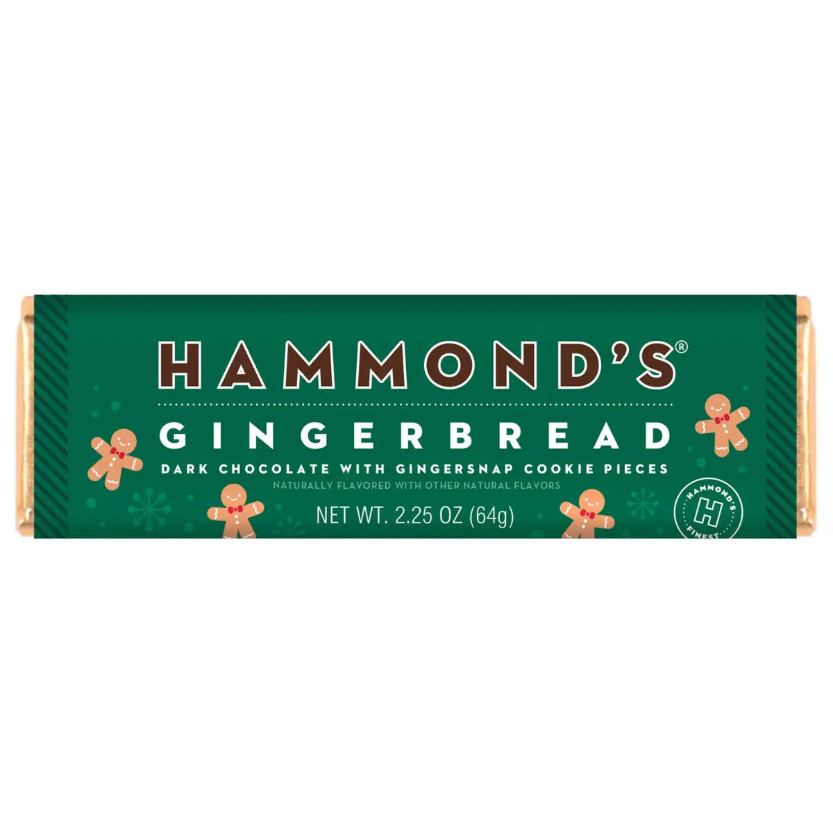 Gingerbread - Dark Chocolate Candy Bar - Hammond’s Candies