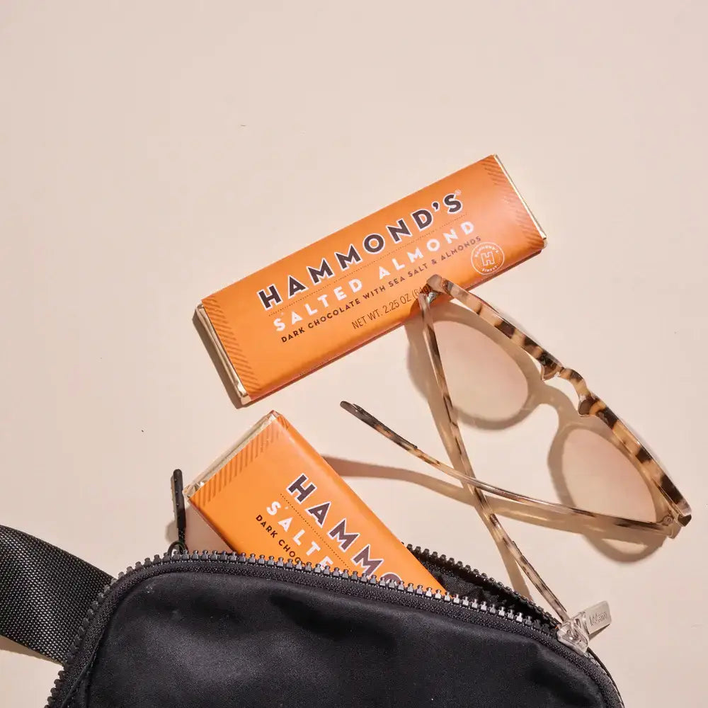 Salted Almond - Dark Chocolate Candy Bar - Hammond’s Candies