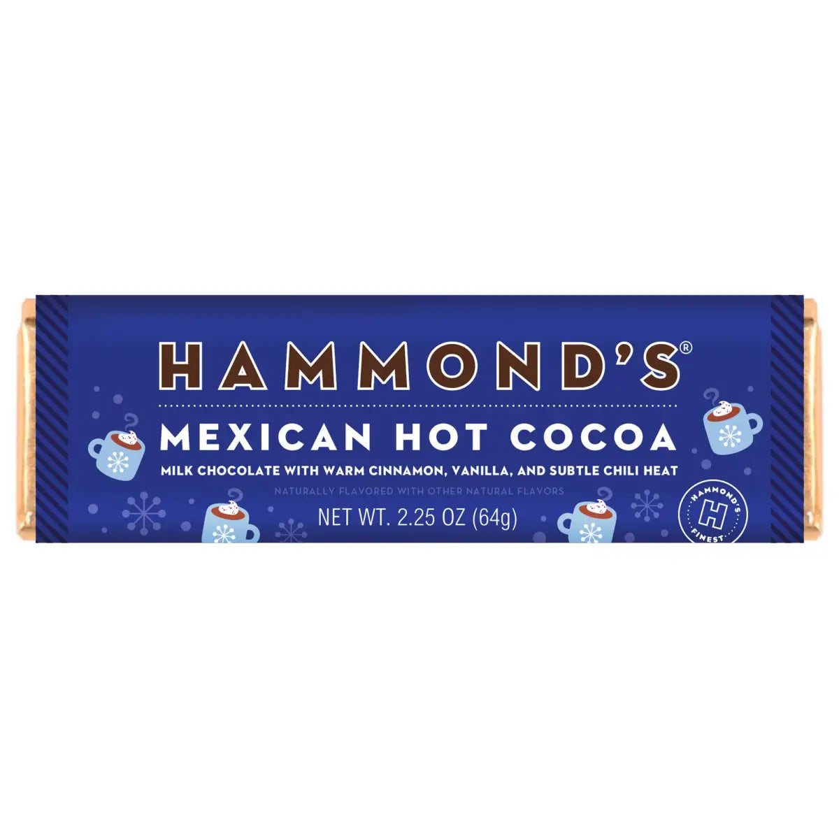 Mexican Hot Cocoa - Milk Chocolate Candy Bar - Hammond’s Candies