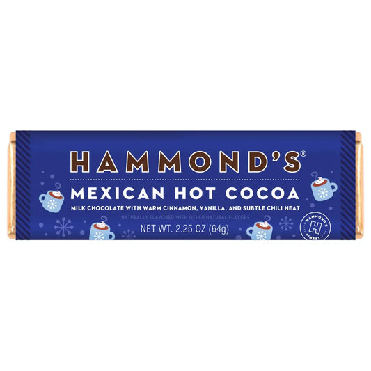 Mexican Hot Cocoa - Milk Chocolate Candy Bar - Hammond’s Candies