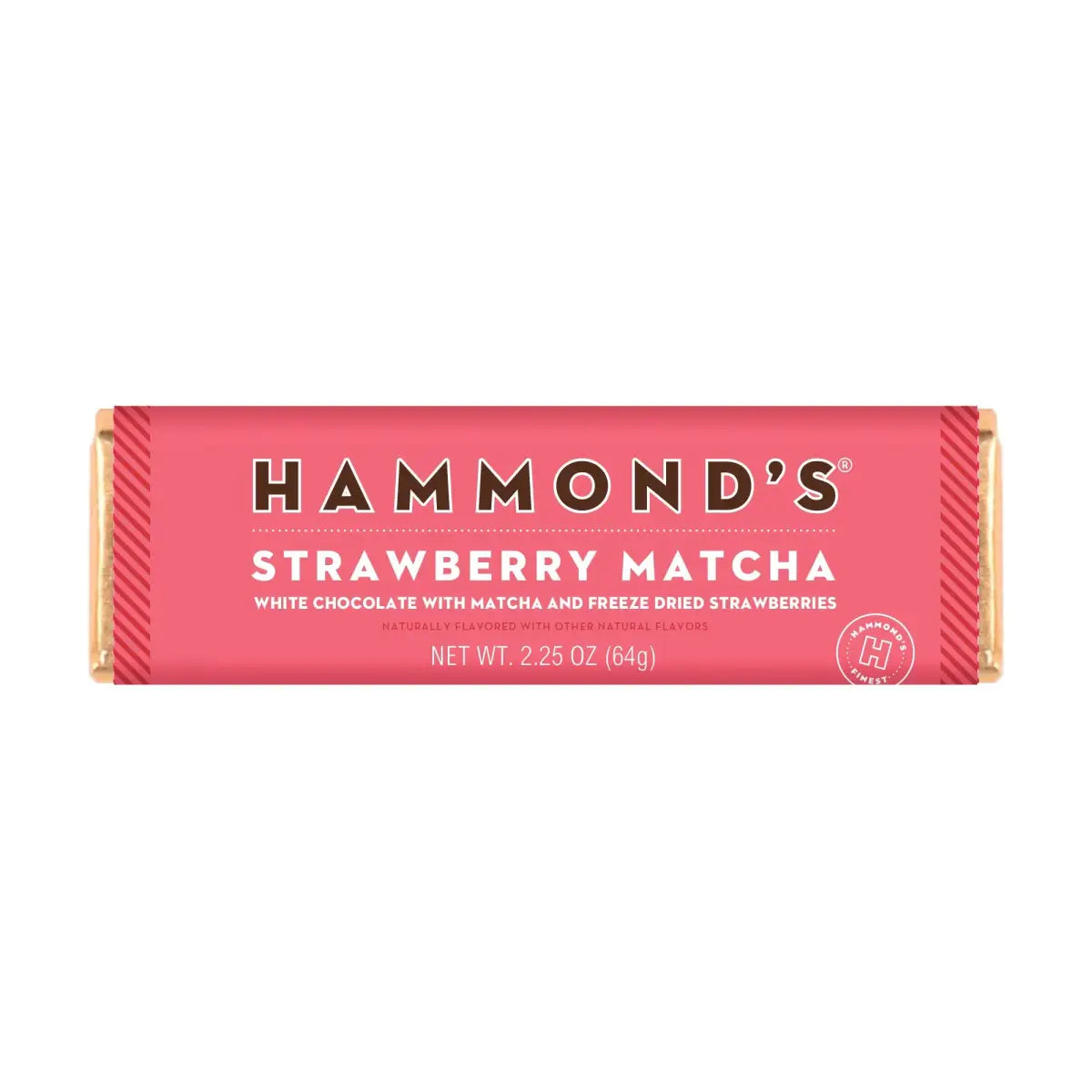 Strawberry Matcha - White Chocolate Candy Bar - Hammond’s Candies