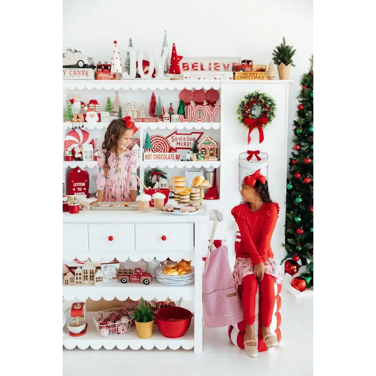 Candy Cane Cutie Twirl Skirt with Leggings - Mila & Rose ®