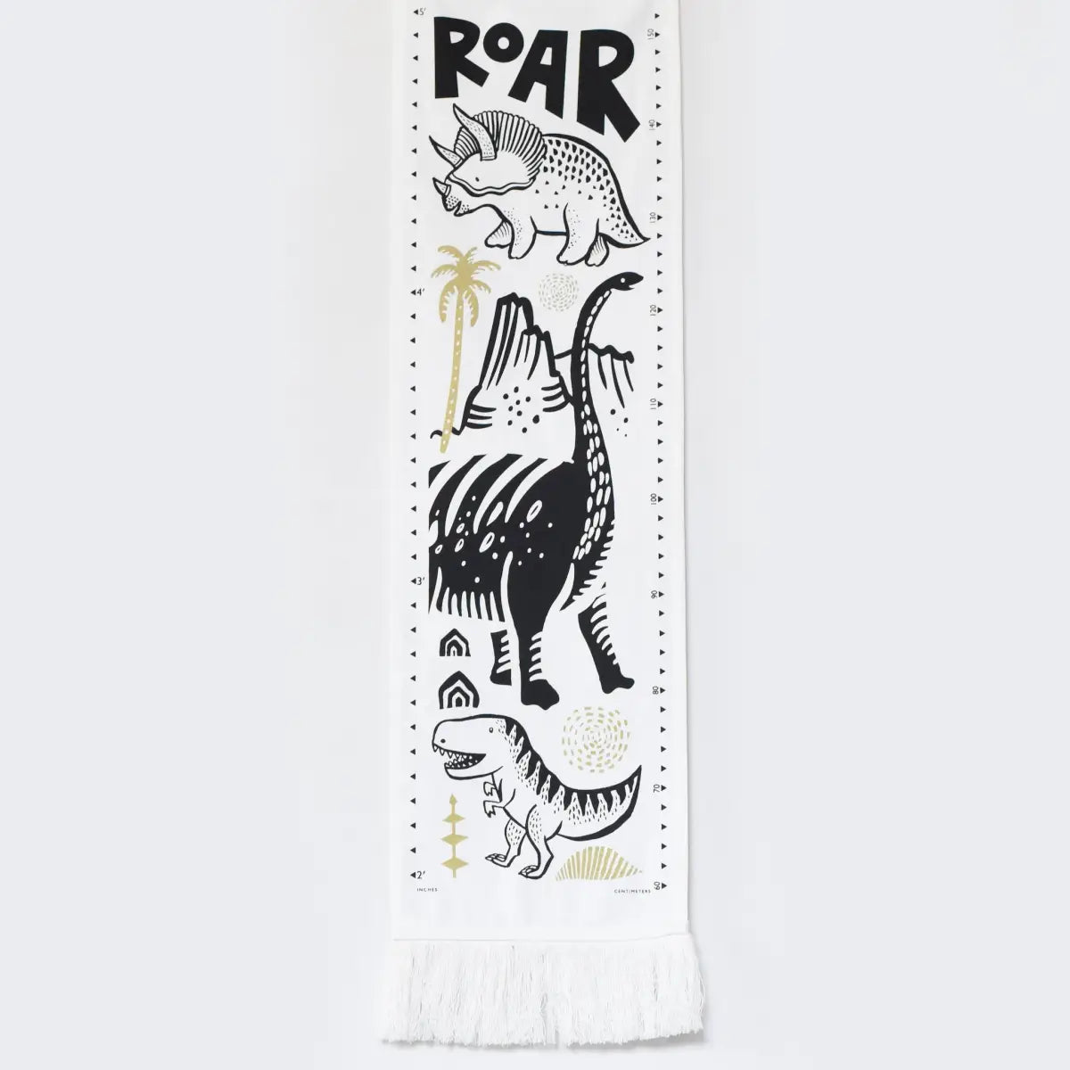 Canvas Growth Chart - Dinos - Wee Gallery