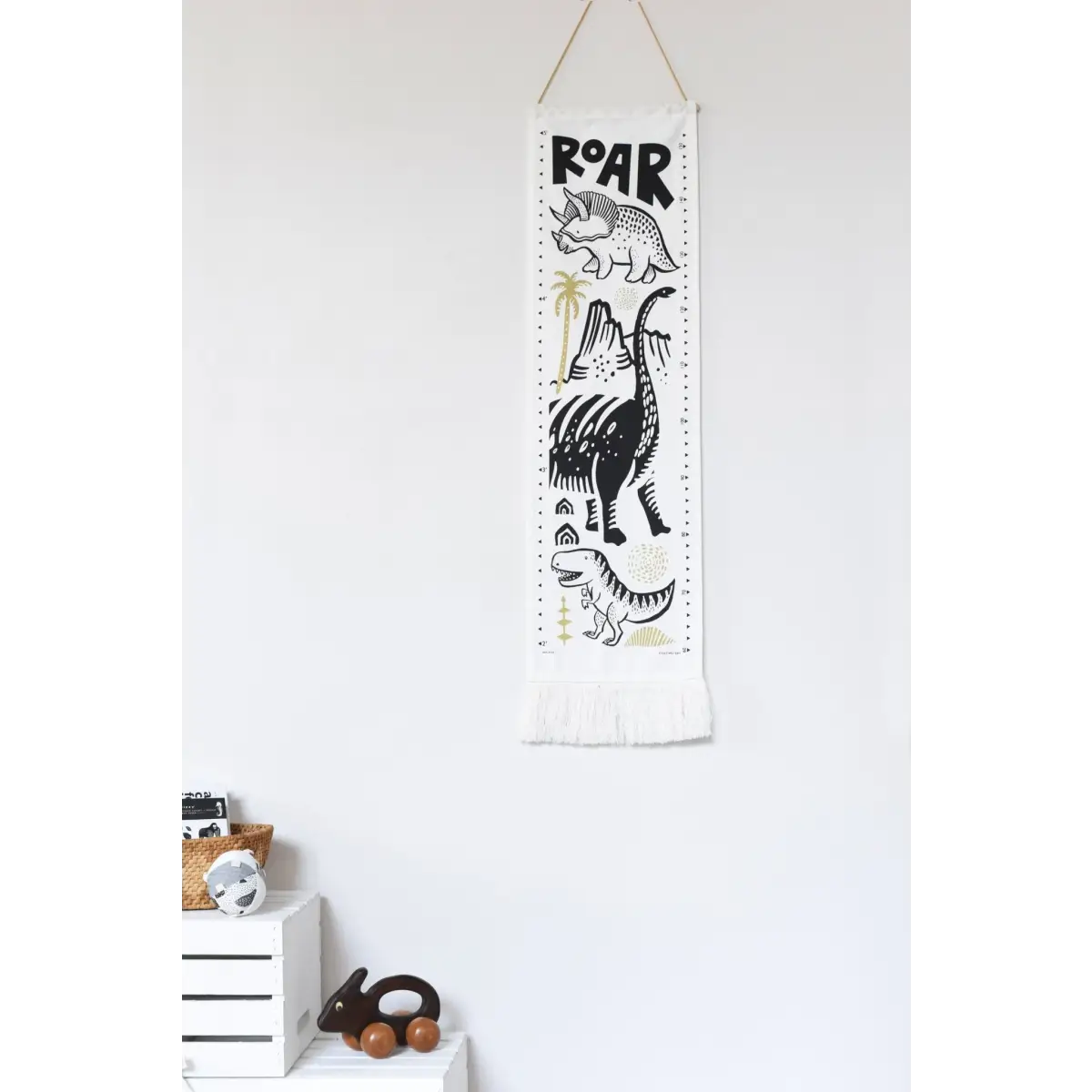 Canvas Growth Chart - Dinos - Wee Gallery