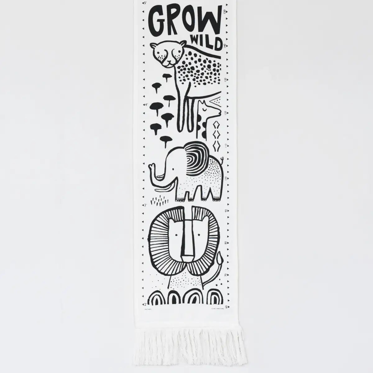 Canvas Growth Chart - Safari - Wee Gallery