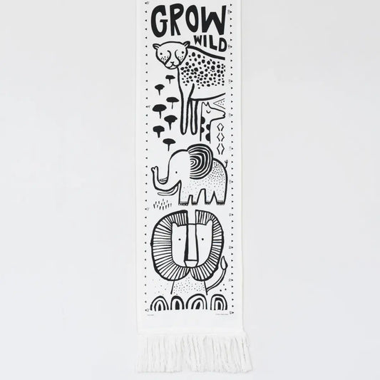 Canvas Growth Chart - Safari - Wee Gallery