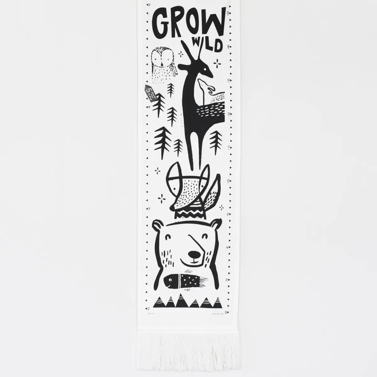 Canvas Growth Chart - Woodland - Wee Gallery