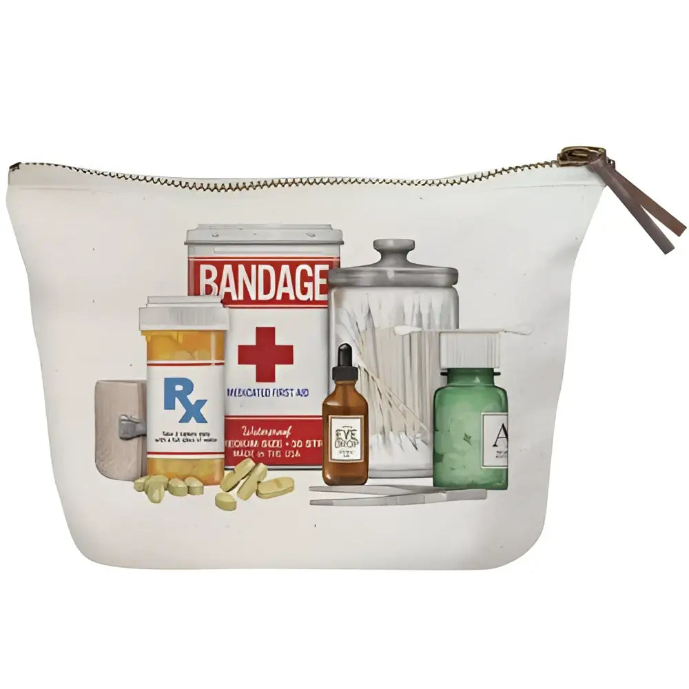 Canvas Pouch - First Aid Medicines for Travel - Mary Lake-Thompson Ltd.