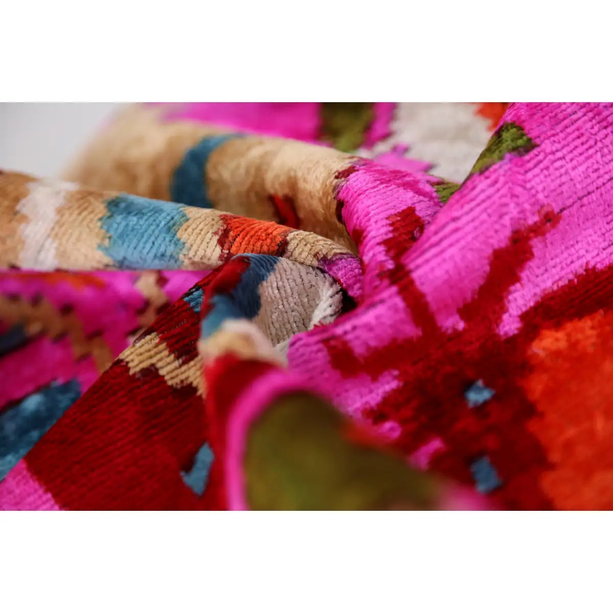 Luxury Silk Velvet Pillow – Pink Floral Square 20x20’’ - Canvello