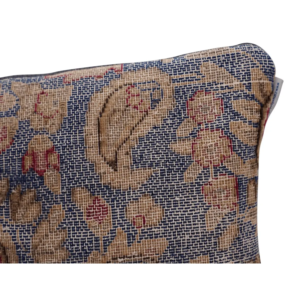 Canvello Antique Blue And Brown Pillows For Living Room - 16’’x16’’ - Canvello