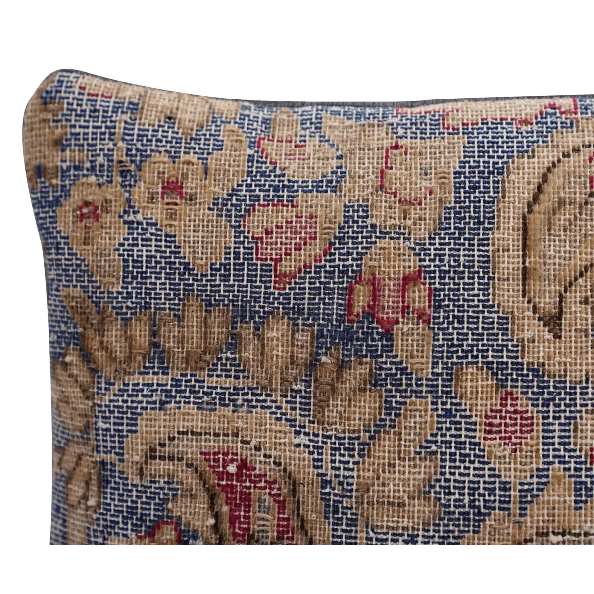Canvello Antique Blue And Brown Pillows For Living Room - 16’’x16’’ - Canvello