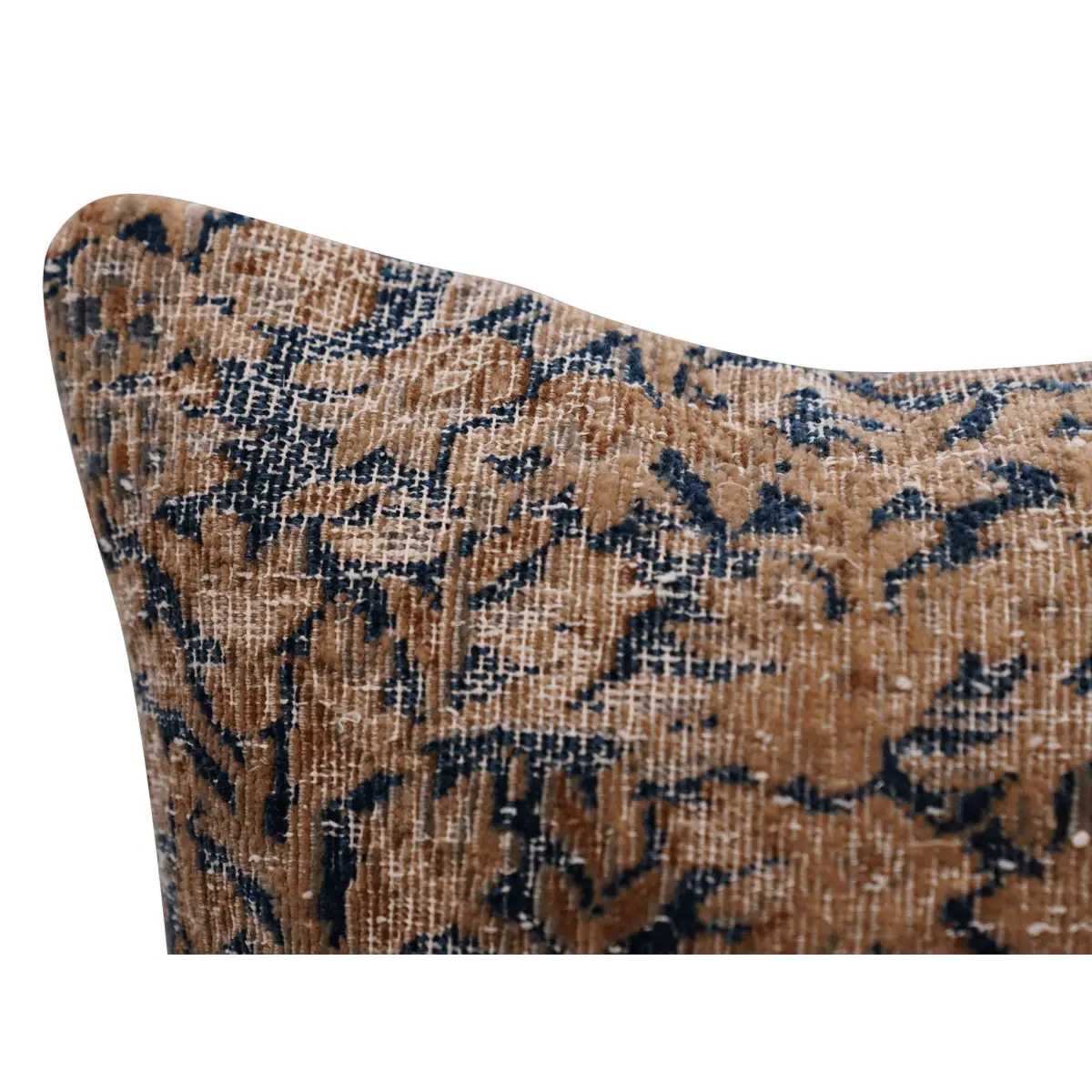 Canvello Antique Kerman Rug Dark Brown Pillow - 18’’x18’’ - Canvello