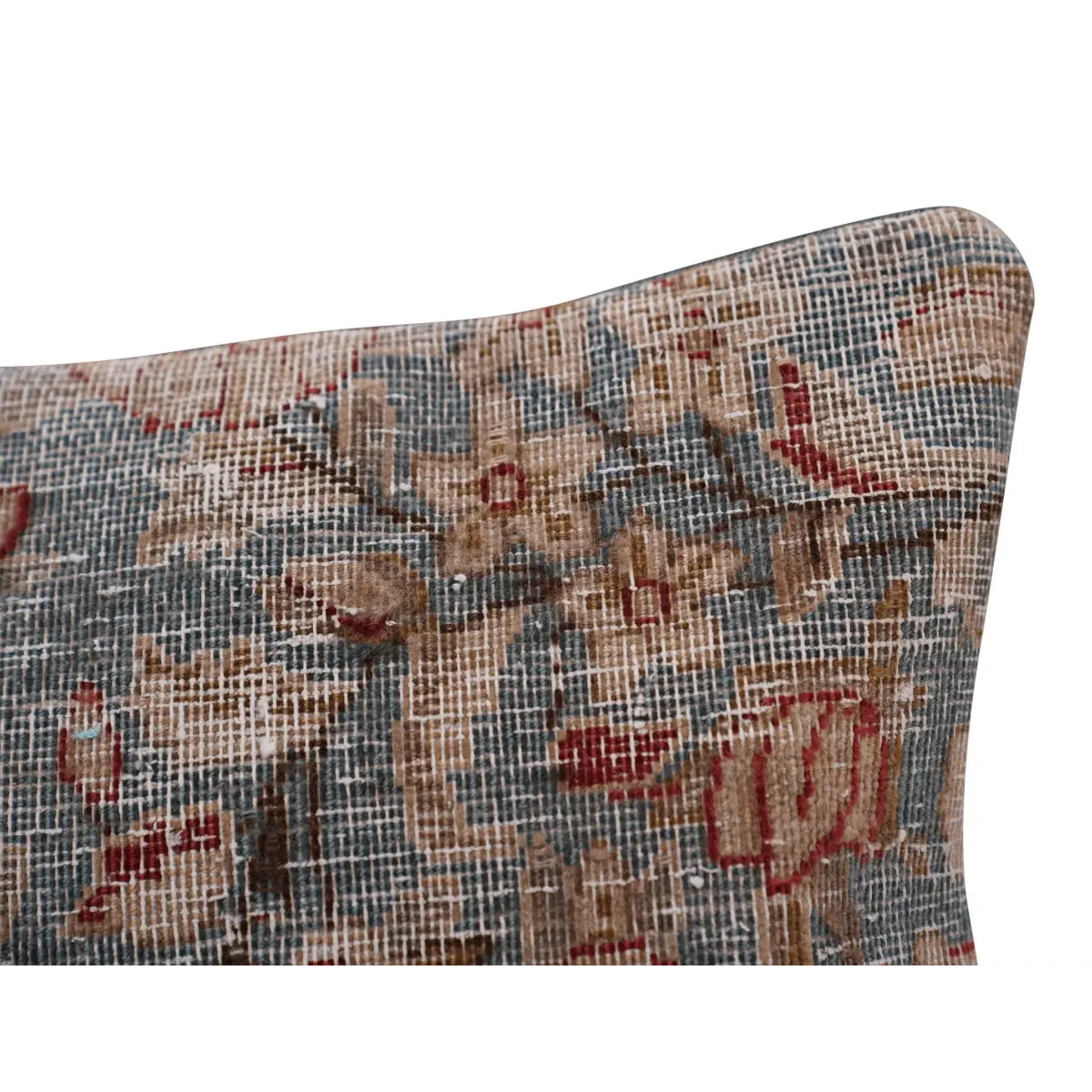 Canvello Antique Kerman Rug Large Sofa Cushion - 16’’x16’’ - Canvello