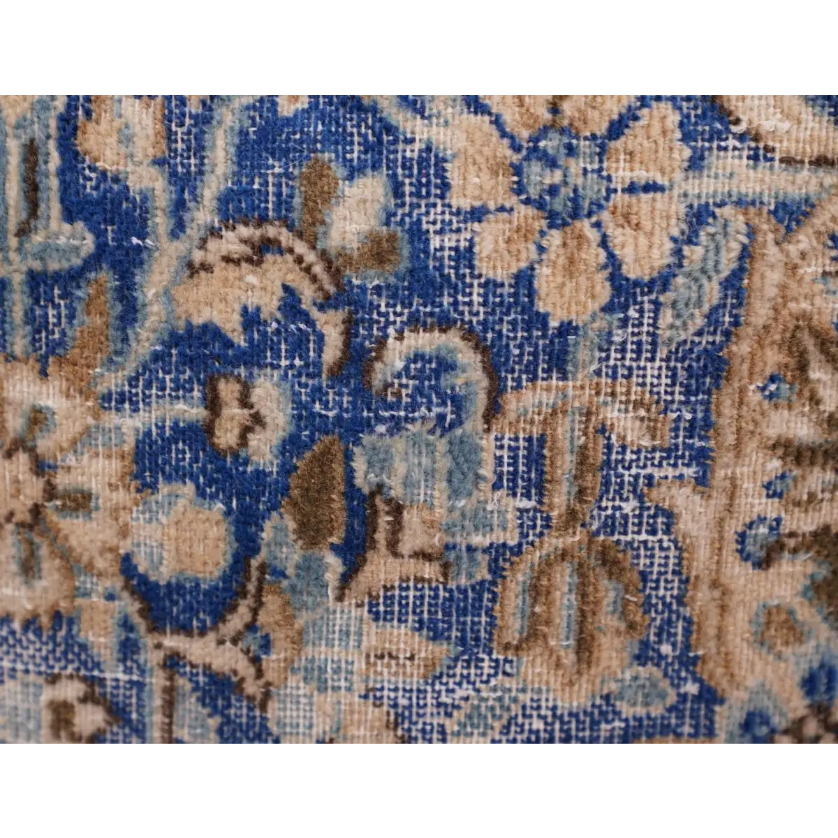Canvello Antique Rug Blue And Brown Throw Pillows - 18’’x18’’ - Canvello