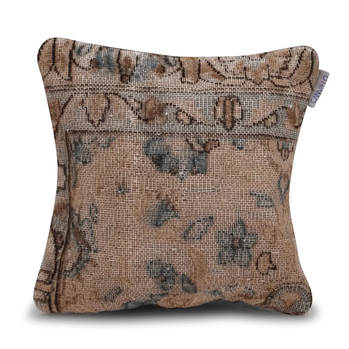 Canvello Antique Rug Brown Cushions For Sofa - 16’’x16’’ - Canvello