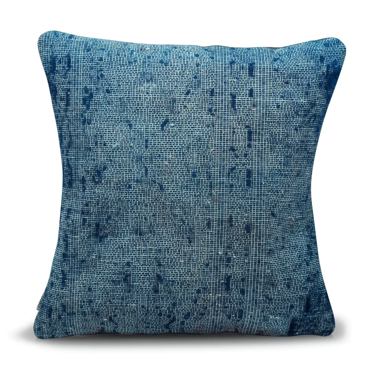 Canvello Antique Rug Dark Blue Throw Pillow - 18’’x18’’ - Canvello