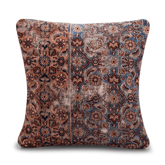 Canvello Antique Rug Light Brown Throw Pillows - 16’’x16’’ - Canvello