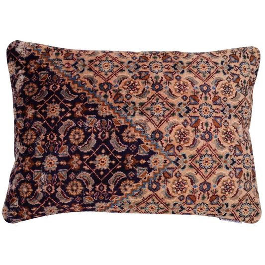 Canvello Antique Rug Navy Blue Cushion - 16’’x24’’ - Canvello