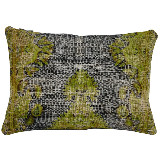 Canvello Antique Rug Olive Green Pillows - 16’’x24’’ - Canvello