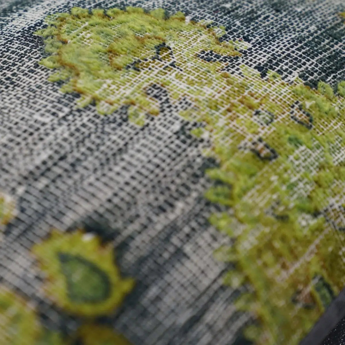 Canvello Antique Rug Olive Green Pillows - 16’’x24’’ - Canvello