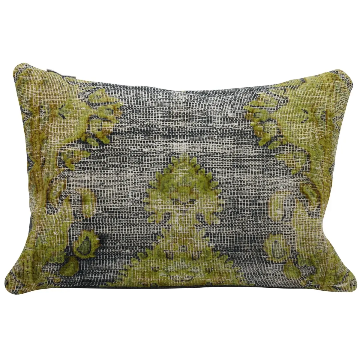 Canvello Antique Rug Olive Green Pillows - 16’’x24’’ - Canvello