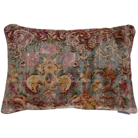 Canvello Antique Rug Organic Wool Pillow - 16’’x24’’ - Canvello