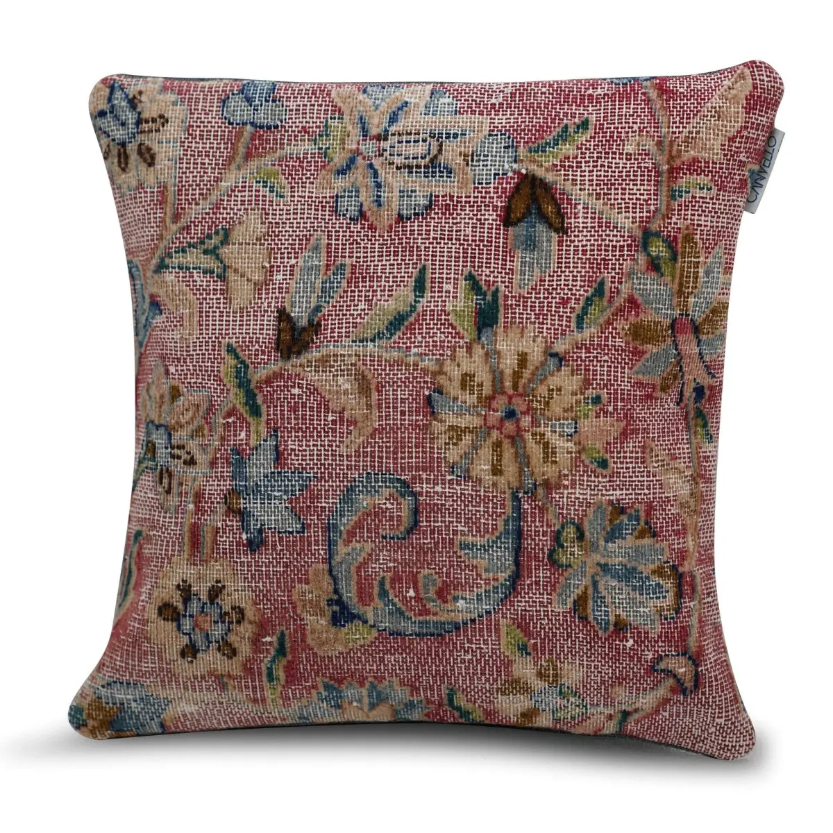 Canvello Antique Rug Red And Brown Pillows - 16’’x16’’ - Canvello