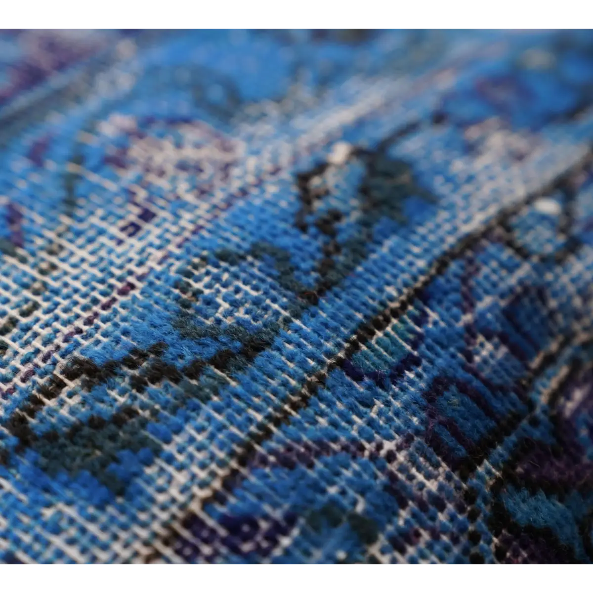 Canvello Antique Rug Royal Blue Throw Pillows - 16’’x16’’ - Canvello