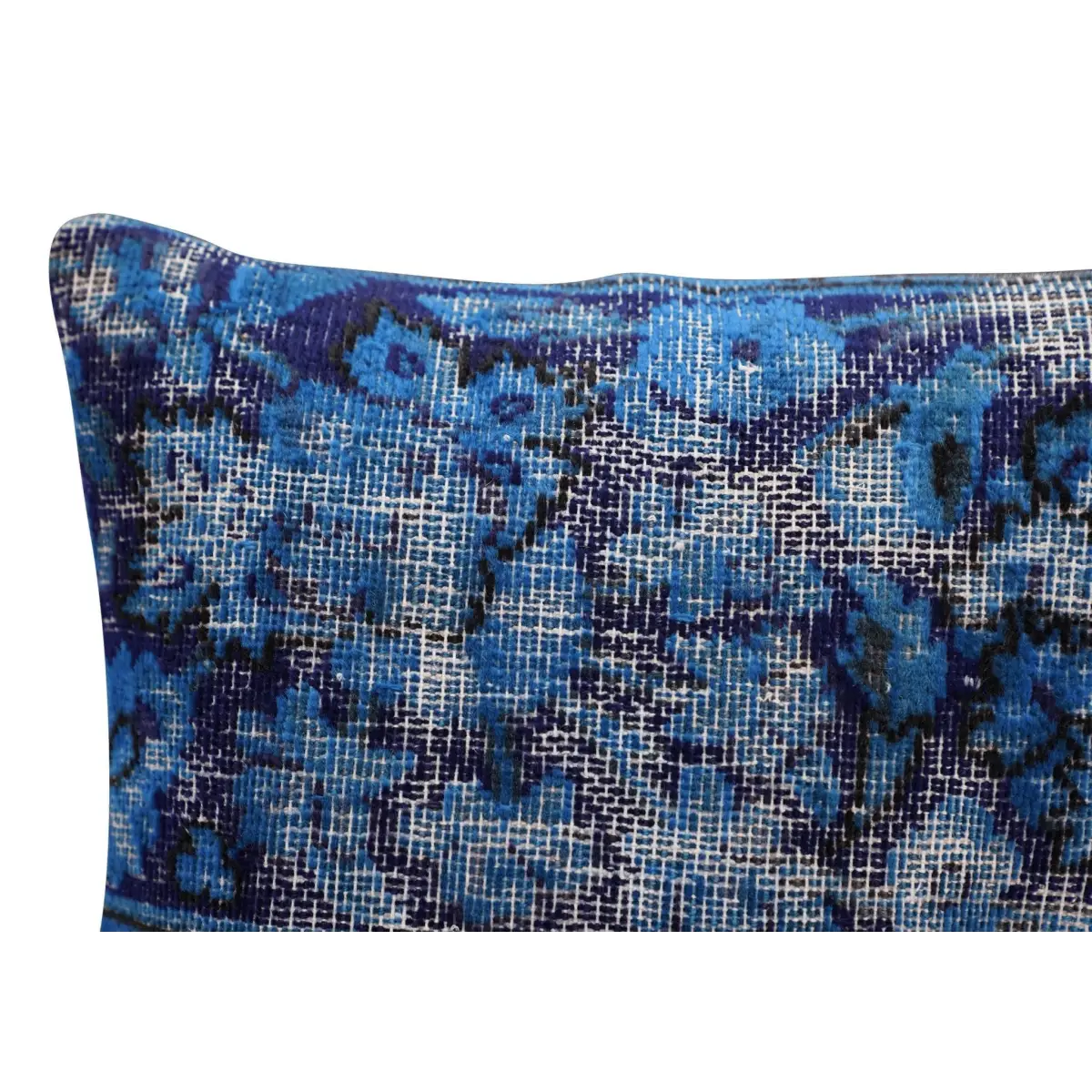 Canvello Antique Rug Royal Blue Throw Pillows - 16’’x16’’ - Canvello