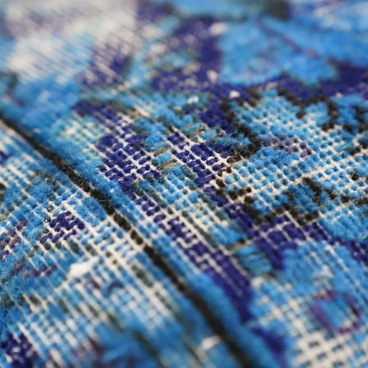 Canvello Antique Rug Royal Blue Throw Pillows - 16’’x24’’ - Canvello