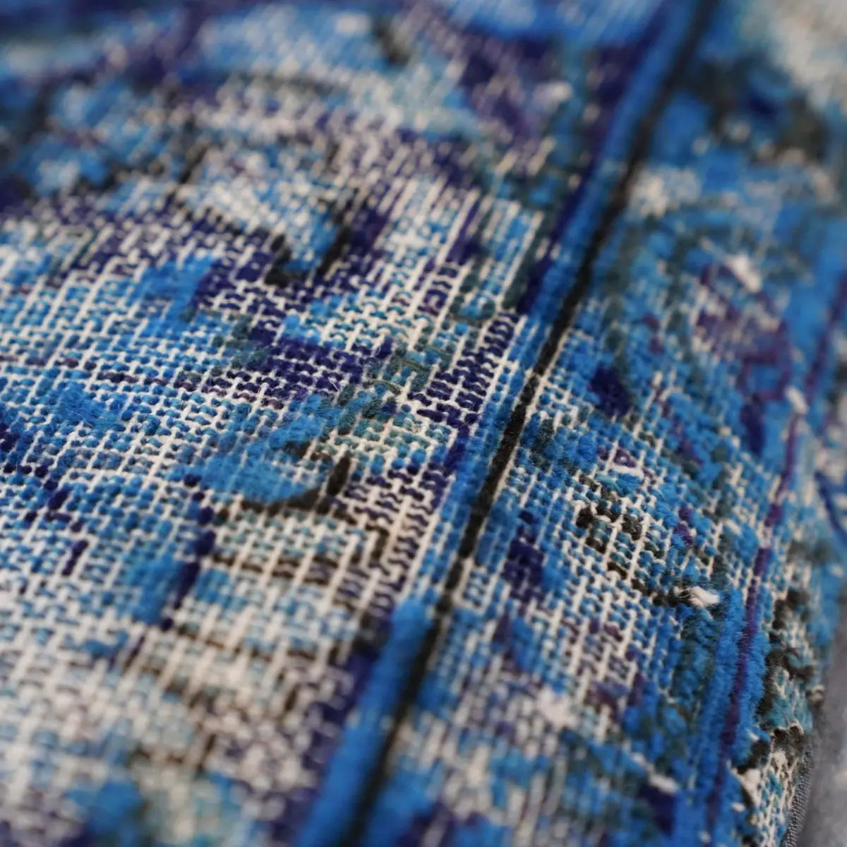 Canvello Antique Rug Royal Blue Throw Pillows - 16’’x24’’ - Canvello